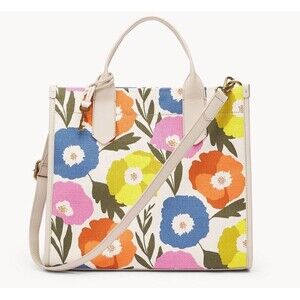 RARE Fossil Kyler Large Tote Bag Light Floral Purse SHB3102991 Purse NWT $295